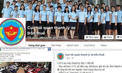 Giả mạo Cục Hải quan Việt Nam đấu giá xe trốn thuế