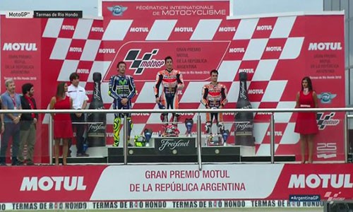 Marquez vượt mặt Rosssi, về nhất tại MotoGP Argentina 2016