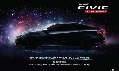 Honda “nhá hàng” Civic 2016, chốt ngày ra mắt tại VN