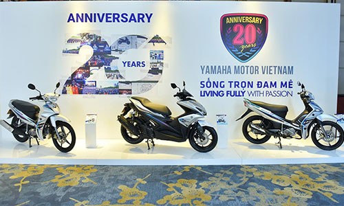 Những dấu ấn xe máy Yamaha sau 20 năm tại Việt Nam