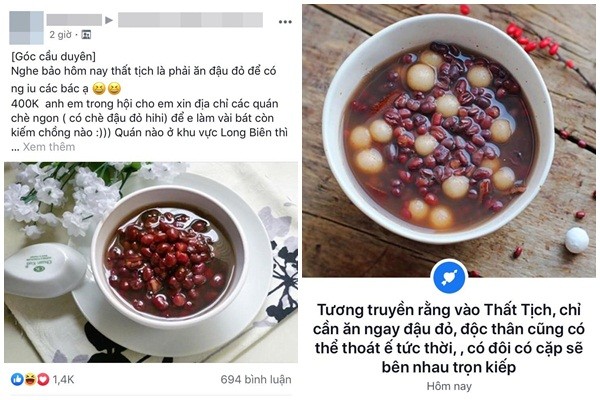 “Trai ế, gái FA” ăn đậu đỏ ngày Thất Tịch mong có người thương