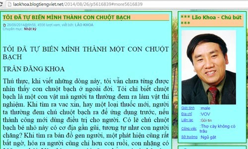 Nhà thơ Trần Đăng Khoa giảm cân nhờ 12 ngày thanh lọc cơ thể