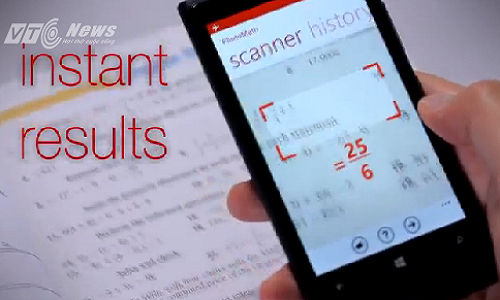 Smartphone giải toán nhanh như chớp