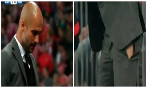 Bayern Munich đại thắng, Guardiola phấn khích đến... rách quần