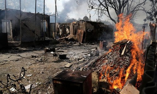 Cảnh hoang tàn khó tin bên trong sân bay Donetsk