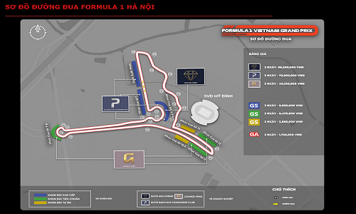Giá vé xem đua F1 tại Việt Nam, cao nhất gần 100 triệu đồng 
