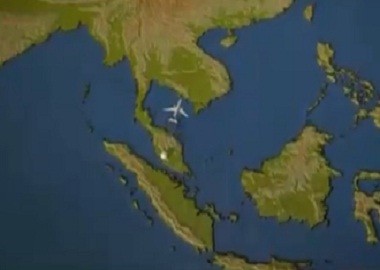 Hành trình máy bay MH370 mất tích trên đồ hoạ 3D