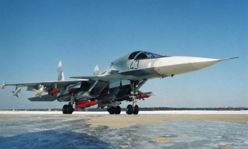 Su-34 ném bom phá băng cứu trợ lũ lụt phía bắc nước Nga