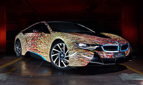 BMW i8 “hóa thân” thành tác phẩm nghệ thuật tại Ý