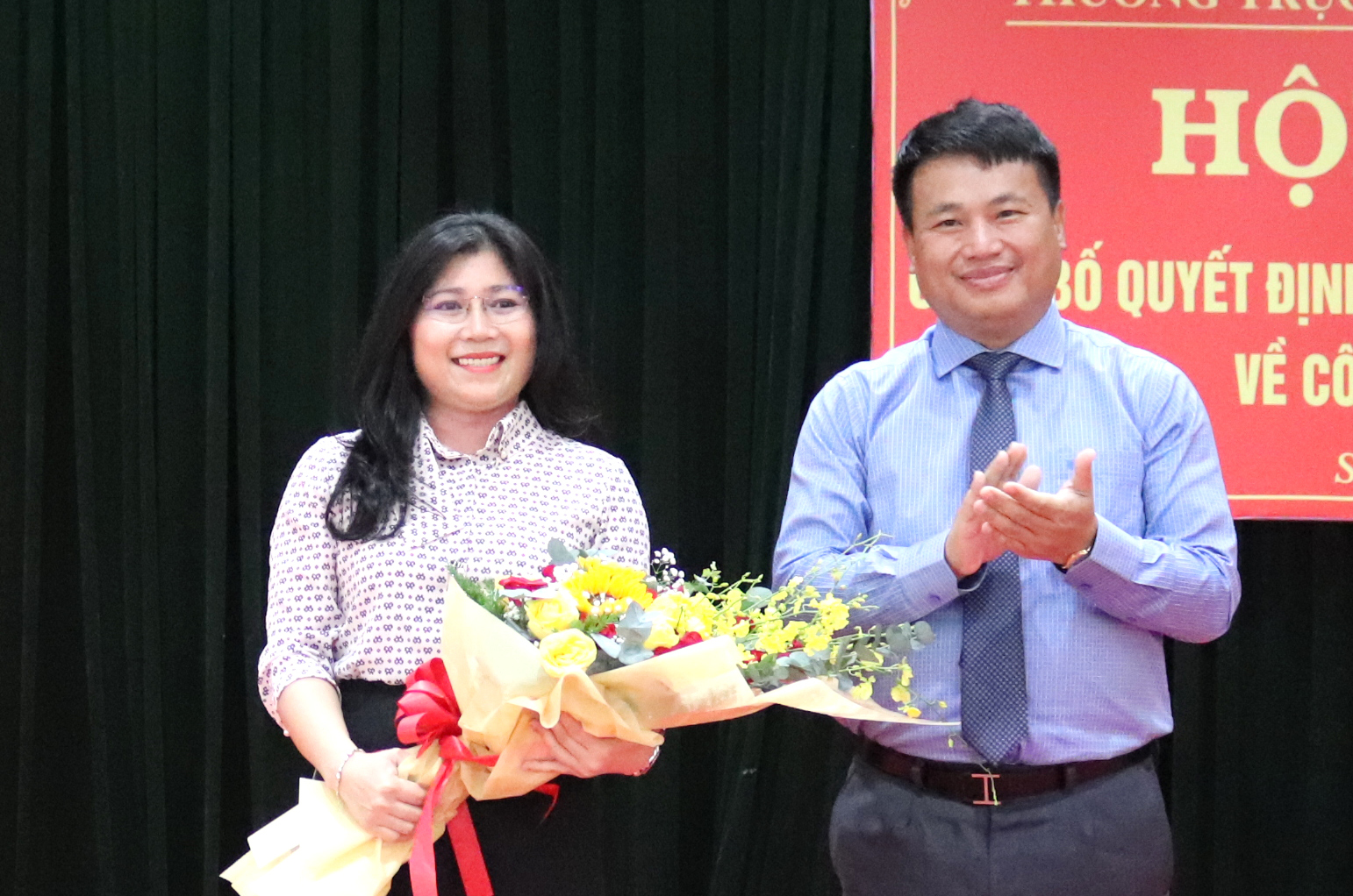 Bà Trương Thị Mỹ Trang - Phó Trưởng Ban Tuyên giáo Tỉnh ủy Quảng Ngãi được bầu giữ chức Phó Chủ tịch Liên hiệp các Hội KH&amp;KT.