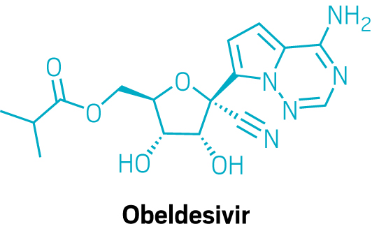 Nguyên tử hóa học của Obeldesivir