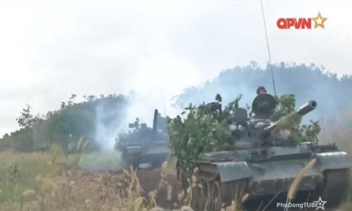 Mục kích đàn “voi thép” T-55 Quân đoàn 3 diễn tập thực binh