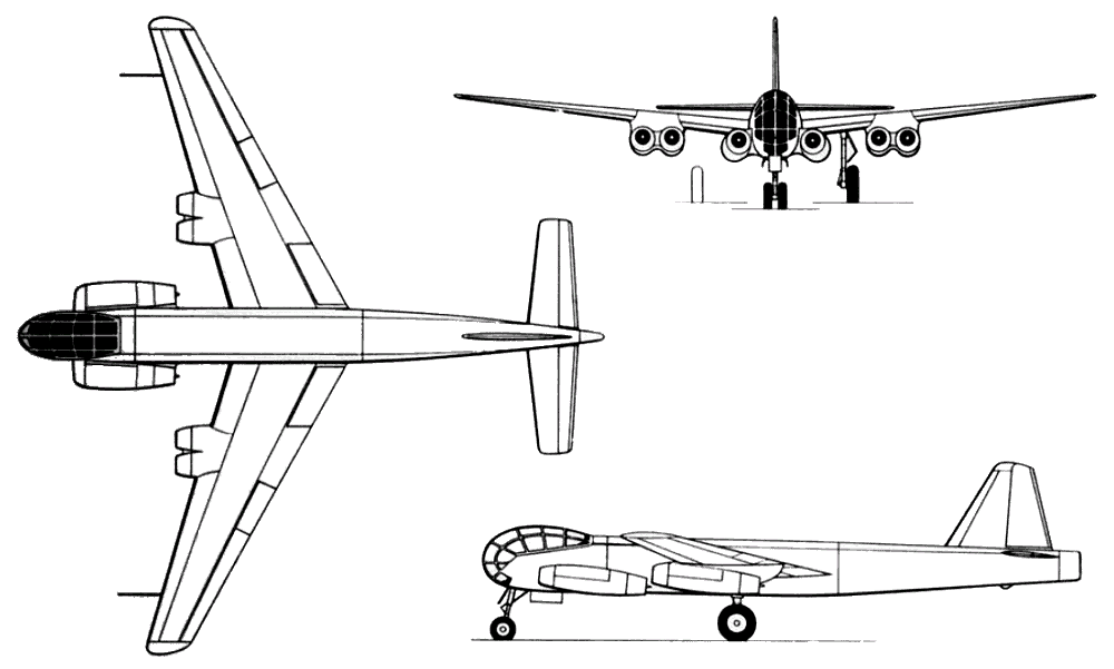 Được thiết kế với đôi cánh lắp ngược, máy bay ném bom Junkers Ju 287 là dòng máy bay phản lực đầu tiên trên thế giới được thiết kế theo kiểu cánh ngược (forward-swept wing). Đây là sản phẩm được Đức quốc xã thiết kế ra trong những năm tháng cuối cùng của Chiến tranh Thế giới thứ 2. Nguồn ảnh: Wiki.