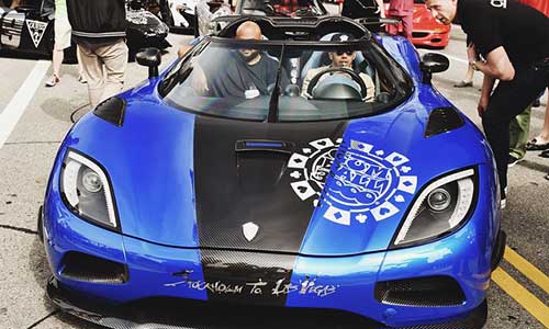 Lewis Hamilton tham gia Gumball 3000 bằng siêu xe Agera HH