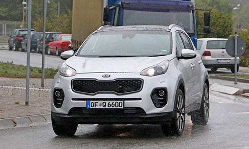 Chưa ra mắt Kia Sportage 2016 đã lăn bánh ngoài đời thực