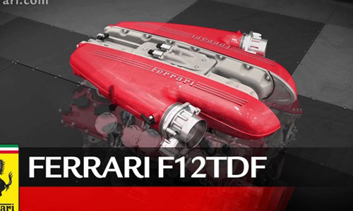 Khám phá động cơ V12 mới của siêu xe Ferrari F12 TdF