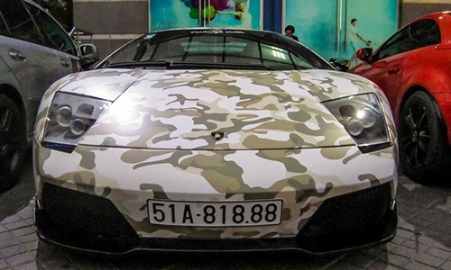 Lamborghini Murcielago phong cách "nhà binh" tại Việt Nam