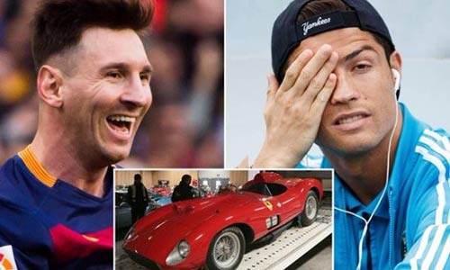 Messi hạ "knock out" Ronaldo để sở hữu siêu xe Ferrari cổ