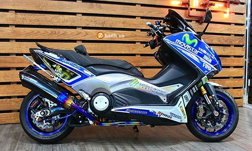 Xe tay ga Yamaha TMax độ Movistar "siêu độc, siêu chất"