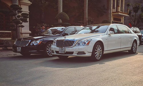 Cặp đôi Maybach 62S hơn 40 tỷ của đại gia Ninh Bình