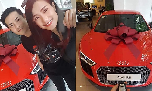 Đông Nhi "show hàng" siêu xe Audi R8 13 tỷ tại Sài Gòn