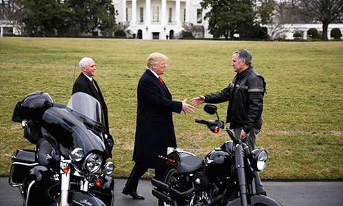 Hãng môtô Harley-Davidson hưởng lợi từ tổng thống Trump?