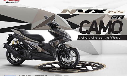 "Soi" Yamaha NVX 155 Camo mới giá 52,7 triệu tại VN