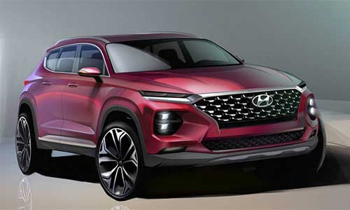 Hyundai Santa Fe 2019 thế hệ mới lần đầu lộ diện