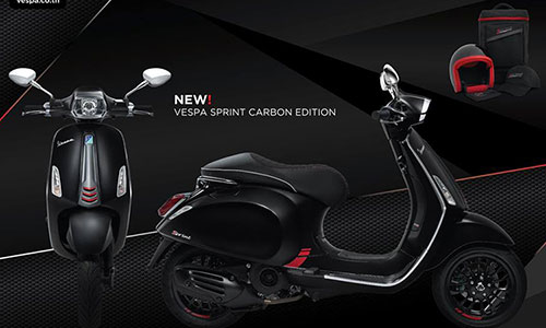 Chi tiết Vespa Sprint Carbon mới giá 76,5 triệu tại VN