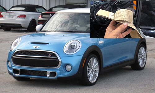 Trần xe sang MINI Cooper S tại Việt Nam bằng giấy các tông