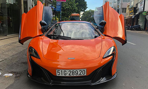 Siêu xe McLaren 650S Spider 16 tỷ độ mâm "khủng" ở Sài Gòn 