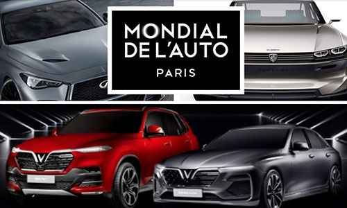 Loạt “xế hộp” đọ sức cùng xe Vinfast tại Paris Auto Show 2018