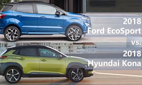 Honda HR-V và Hyundai Kona "hạ bệ" Ford Ecosport 