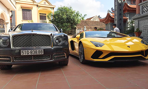 Lamborghini Aventador S và Bentley Mulsanne 100 tỷ ở Hải Dương