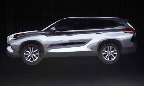 Toyota "nhá hàng" thiết kế của SUV 7 chỗ Highlander 2020