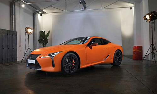 Lexus LC 500h Matte Prototype màu sơn cam siêu ấn tượng