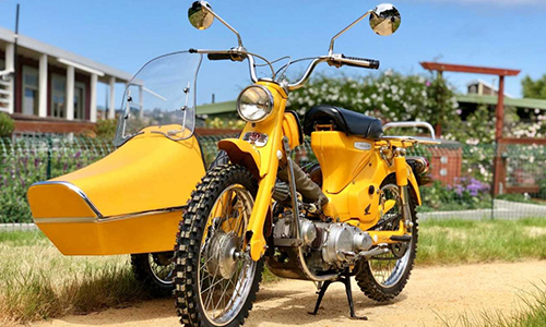 Xe máy Honda Super Cub độ Sidecar 3 bánh cực chất 