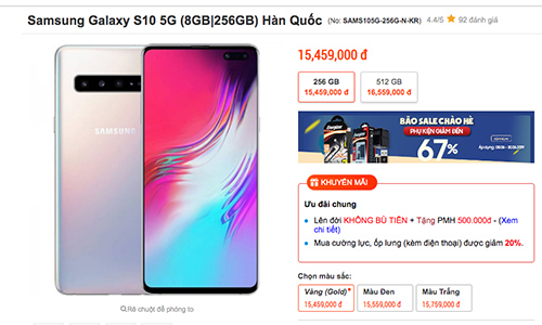 Samsung Galaxy S10 5G "siêu rẻ", chỉ từ 14 triệu tại Việt Nam