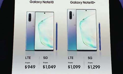 Video: Galaxy Note10+ 5G bản cao cấp nhất có giá 1.400 USD