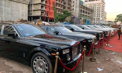 Dàn xe Rolls-Royce trăm tỷ khai trương sòng bạc ở Campuchia