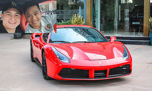 Đặng Văn Lâm ngồi Ferrari 488 GTB hơn 11 tỷ của Tuấn Hưng