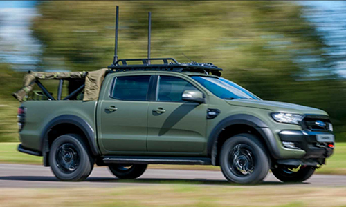 Xe bán tải Ford Ranger 2019 độ chống đạn siêu hầm hố 