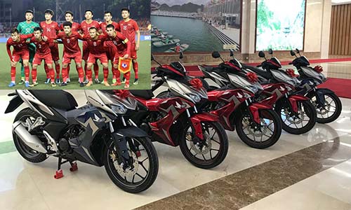 Dàn xe máy Honda tặng tuyển bóng đá nam, nữ Sea games 30