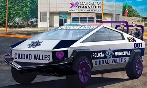 Cảnh sát Mexico "khoái" xe bán tải chống đạn Tesla Cybertruck