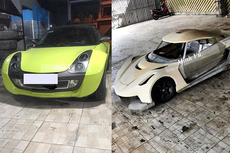 Thợ Việt “hộ biến” Smart Roadster thành Koenigsegg Jesko triệu đô