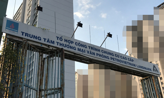 Ảnh: PetroVietnam Landmark bị phong tỏa vẫn trưng biển giao nhà