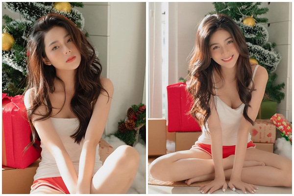 Hot girl Sài thành khoe ảnh đón Giáng sinh nhận ngay triệu like