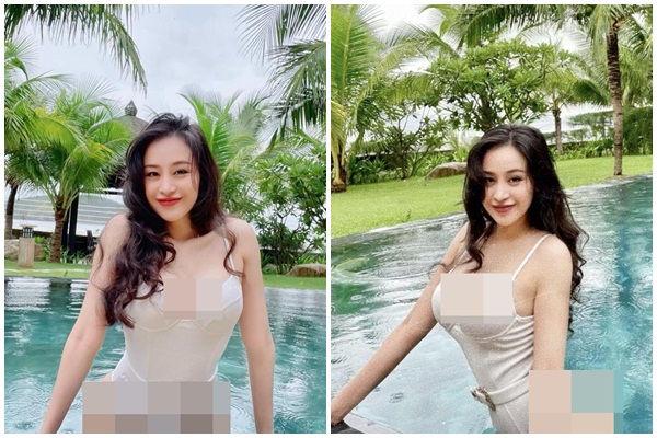 Diện áo tắm phô đường cong, hot girl Bà Tưng gây mê netizen