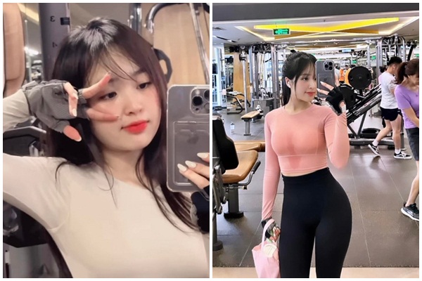 Khoe dáng trong phòng gym, hot girl răng khểnh bị soi “làm màu“