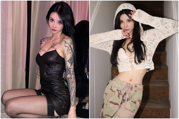 Hot girl xứ Trung “hút hồn” người đối diện với hình xăm kín người 